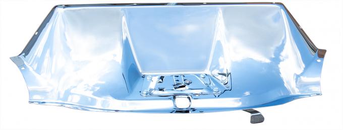 AMD Hood Latch Panel, Chromed Stainless, 47-55 Chevy GMC Truck ('55 1st Series) 304-4047-1C
