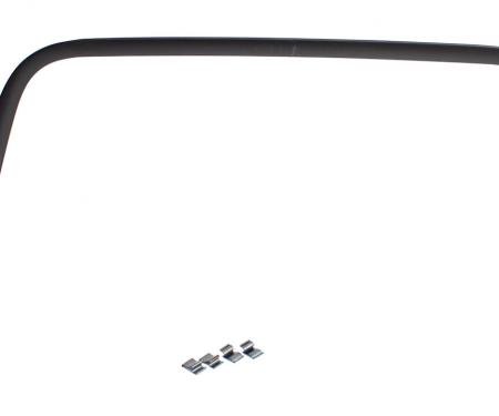 AMD Door Trim Panel, Inner, Black, LH, 55-59 Chevy GMC Truck ('55 2nd Series) 542-4055-L