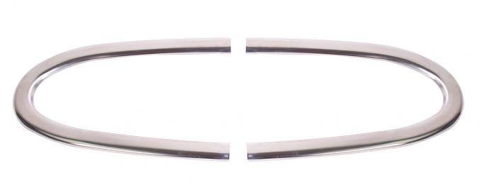 AMD Hood Front Molding Set (2pcs), 48-50 F1 F2 330-4548-S