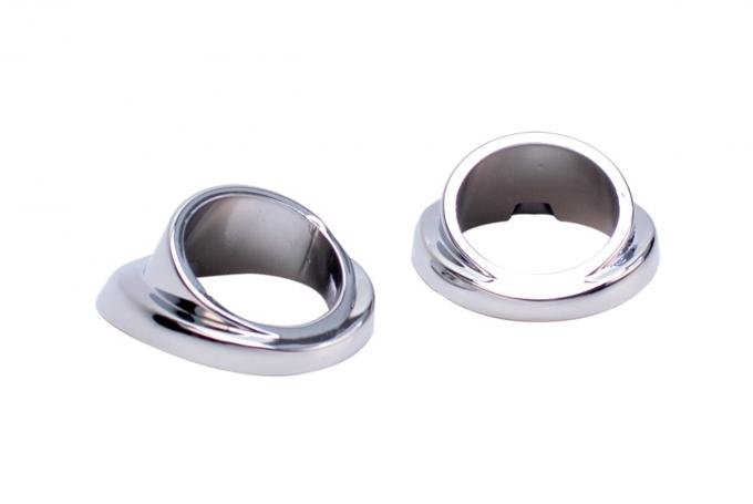 AMD Wiper Transmission Bezel Set, Chrome, 47-53 Chevy GMC Truck 382-4047