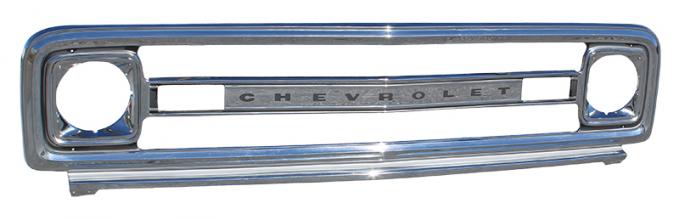 AMD Grille Shell w/ Chevrolet Letters, Chromed Steel 160-4069-CS