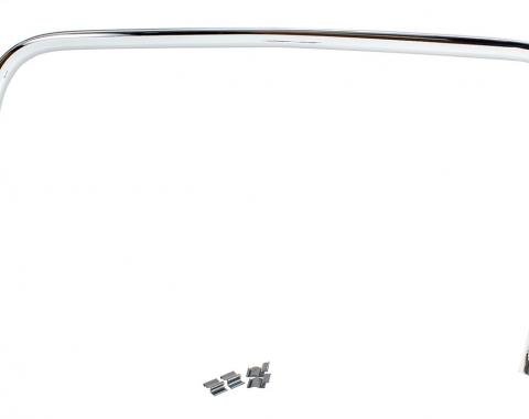 AMD Door Trim Panel, Inner, Chrome, LH, 55-59 Chevy GMC Truck ('55 2nd Series) 542-4055-CL