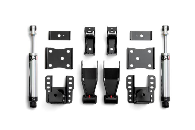 QA1 Rear Drop Kit, 2007-2018 Silverado/Sierra, 4-6" Drop, Single Adjust RDK52626