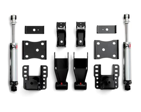 QA1 Rear Drop Kit, 2007-2018 Silverado/Sierra, 4-6" Drop, Double Adjust RDK52627
