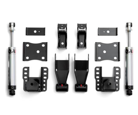 QA1 Rear Drop Kit, 2007-2018 Silverado/Sierra, 4-6" Drop, Single Adjust RDK52626