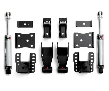 QA1 Rear Drop Kit, 2007-2018 Silverado/Sierra, 4-6" Drop, Double Adjust RDK52627