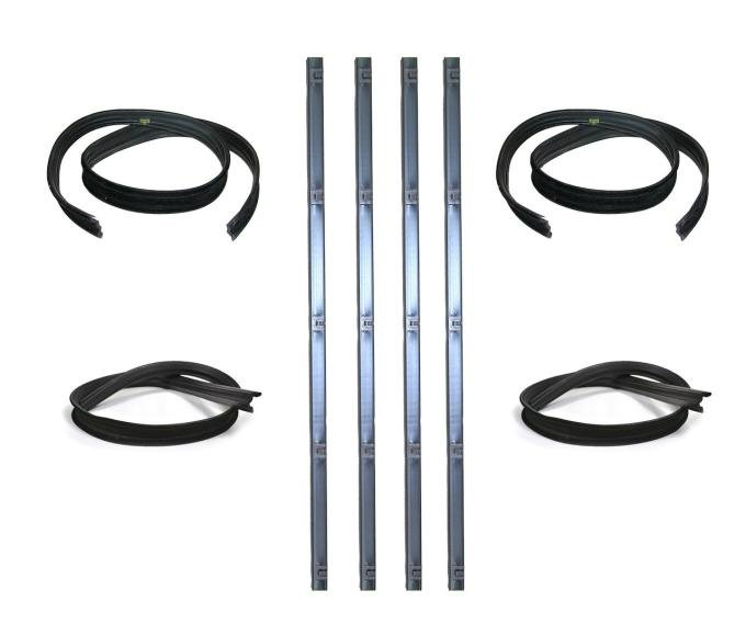 Metro Moulded Parts Window Channel and Sweeper Kit, for 72-79 Mopar Truck and Suv 8pc Kit WC 7900-10