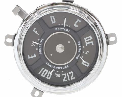 AMD Gauge Cluster Assembly, 6-Volt, 49-50 Chevy Truck X474-4049-S