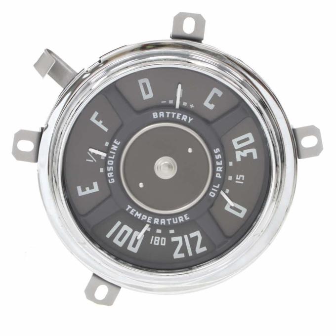 AMD Gauge Cluster Assembly, 6-Volt, 49-50 Chevy Truck X474-4049-S