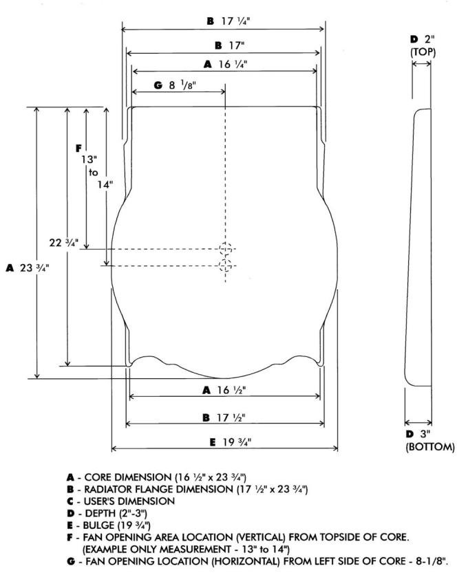 Vintage Air Fan Shroud Application Specific Fits 1933-34 Ford 32034-VFF