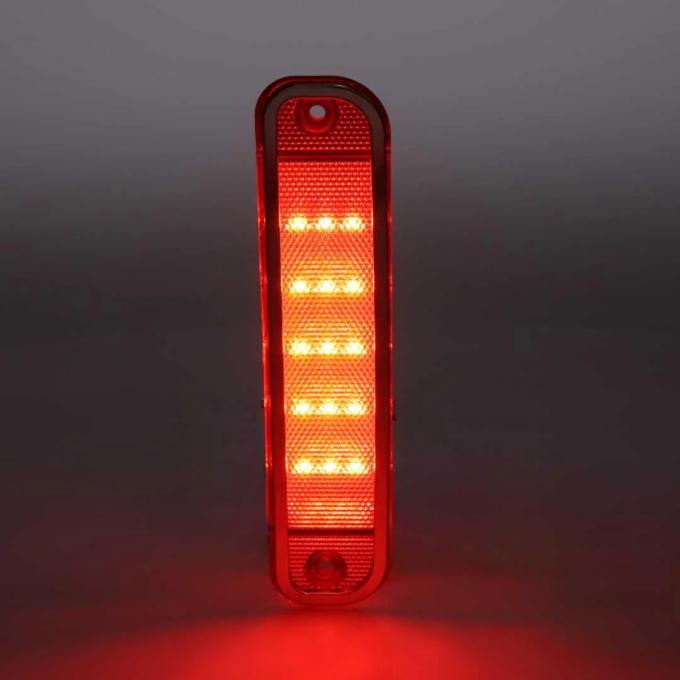 AMD Rear Side Marker Lens, Red, 15 Red LED, Stainless Bezel, LH or RH, 73-80 Chevy GMC CK Stepside Truck X740-4073-1D