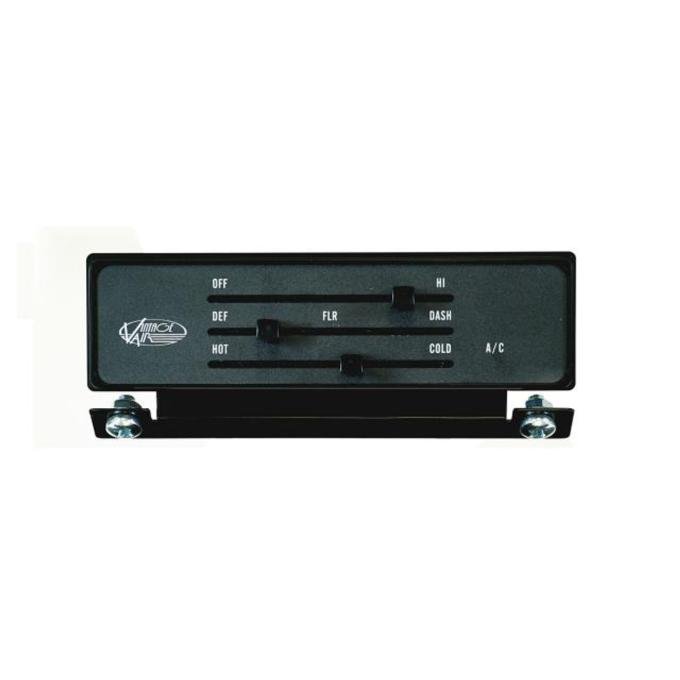 Vintage Air 1967-72 Chevrolet Pickup Control Panel Kit - Black Anodized 473081