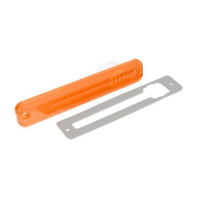 Dennis Carpenter Side Marker Light - Amber - 1973-79 Ford Truck, 1978-79 Ford Bronco D3TZ-15A201-AX