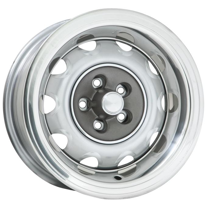 Wheel Vintiques 15x8 Chrysler Rallye Silver 5X4" bolt 4.625" backspace 61-5854458