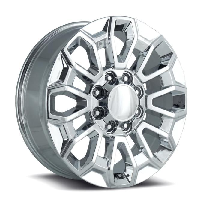 Factory Reproductions FR 277 &ndash; Chevrolet High Country 2500 Replica Wheels Fr277 22x8.5 8x180 +44 HB 124.1 Chevrolet High Country 2500 Chrome with Cap 277285448001
