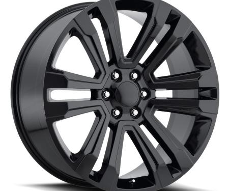 Factory Reproductions FR 72 &ndash; Escalade Replica Wheels 22x9 6x5.5 +24 HB 78.1 2017 GMC Denali Gloss Black with Cap 72290246502
