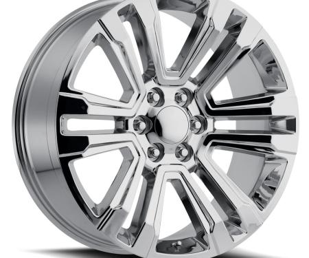 Factory Reproductions FR 72 &ndash; Escalade Replica Wheels 22x9 6x5.5 +24 HB 78.1 2017 GMC Denali Chrome with Cap 72290246501