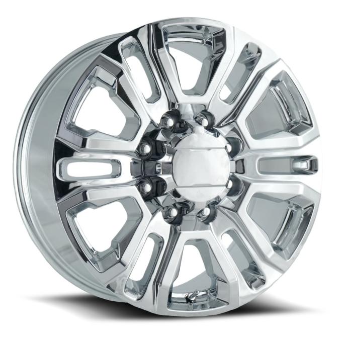 Factory Reproductions FR 275 &ndash; GMC Denali 2500 Replica Wheels Fr275 20x8.5 8x180 +47 HB 124.1 GMC Denali 2500 Chrome with Cap 275085478001