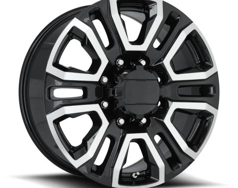 Factory Reproductions FR 275 &ndash; GMC Denali 2500 Replica Wheels Fr275 20x8.5 8x180 +47 HB 124.1 GMC Denali 2500 Gloss Black w/Mach Face with Cap 275085478007