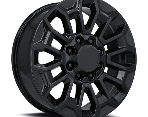 Factory Reproductions FR 277 &ndash; Chevrolet High Country 2500 Replica Wheels Fr277 22x8.5 8x180 +44 HB 124.1 Chevrolet High Country 2500 Gloss Black with Cap 277285448002