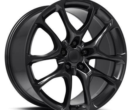 Factory Reproductions FR 551 - Durango SRT Replica Wheel 22x9.5 5x5 +35 HB 71.5 Durango SRT Satin Black with Cap 551295355003F