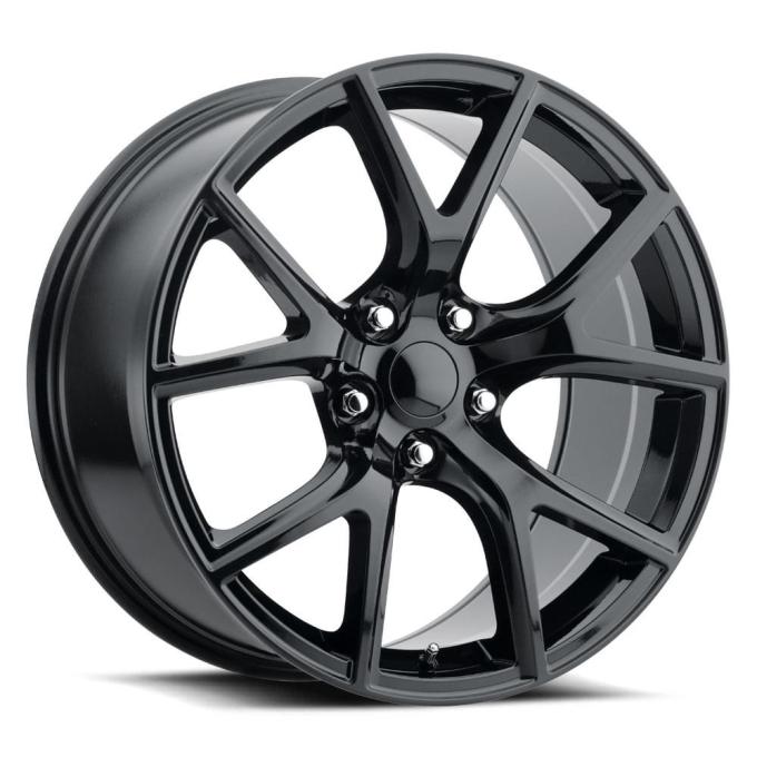 Factory Reproductions FR 75 &ndash; Jeep Trackhawk Replica Wheels 20x9 5x5 +34.7 HB 71.5 Trackhawk Gloss Black with Cap 75090355002