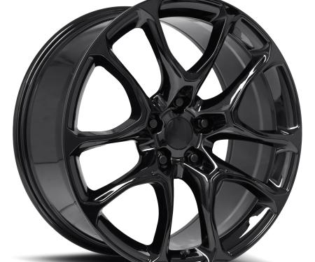 Factory Reproductions FR 551f - Durango SRT Replica Wheel 20x10 5x5 +50 HB 71.5 Durango SRT Gloss Black with Cap 551010505002F