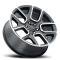 Factory Reproductions FR 76 &ndash; Ram Truck 1500 Replica Wheels 24x10 5x5.5 +25 HB 77.8 19 Ram 1500 Satin Black Mach Face with Cap 76410255526