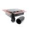 Factory Reproductions Lock Set Lockset - Xl 9/16 (1.9") Black- 4pcs+Key (741167lblk) L-LO916LB