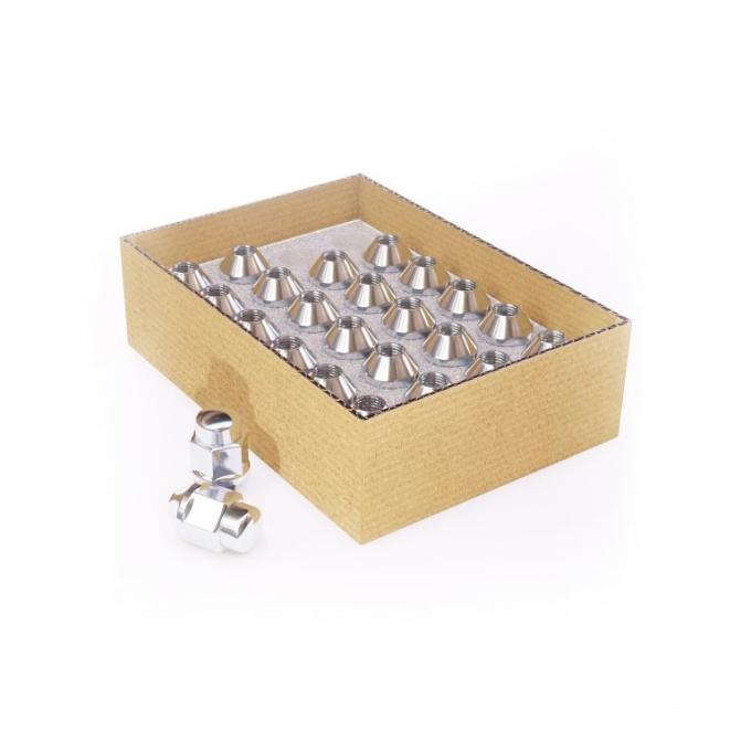 Factory Reproductions Install Kit Install Kit - 12mm X 1.5 (1.38") Bulge Acorn (3/4) Chrome - 24 Lug Nuts (87k645) L-KIT12150C-24