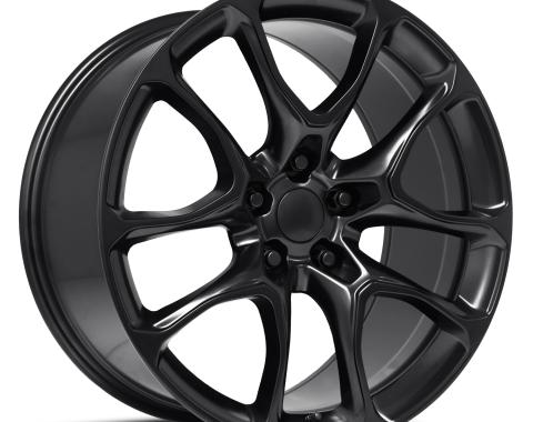 Factory Reproductions FR 551f - Durango SRT Replica Wheel 20x9 5x5 +34.7 HB 71.5 Durango SRT Satin Black with Cap 551090355003F