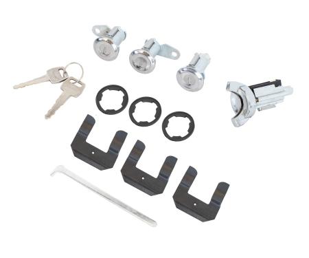 1970-1973 Ford Mustang Ignition / Door / Trunk Lock Set with Keys