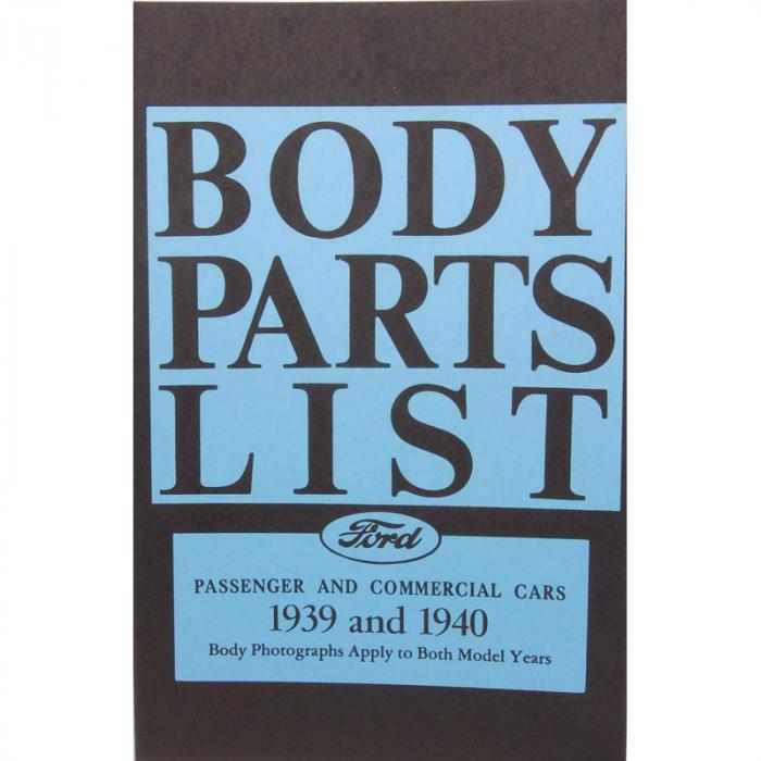 Dennis Carpenter Book "Body Parts List" Manual 193940 Ford Truck