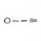 Dennis Carpenter Vent Window Handle Set w/Button - Right - 1953-55 Ford Truck BAAA-8122916-ST