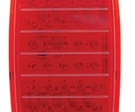 United Pacific 40 LED Tail Light Lens, Red For 1960-66 Chevy & GMC Fleetside Truck CTL6066FSLED