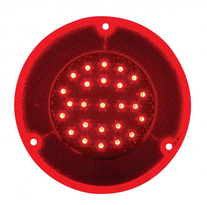 United Pacific 41 LED Tail Light Lens, Red For 1967-72 Chevy & GMC Stepside Truck CTL6772LED