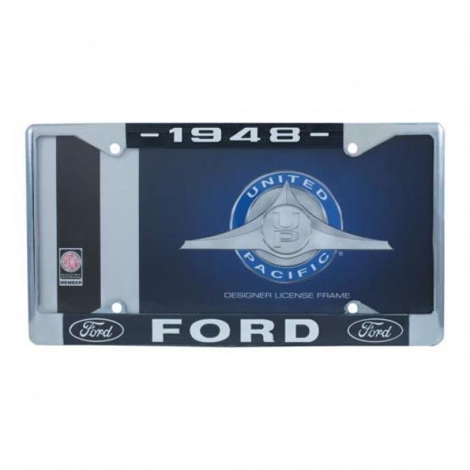 United Pacific Chrome License Plate Frame for 1948 Ford Car & Truck A9049-48