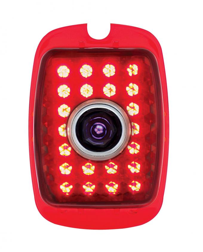 United Pacific 27 LED Tail Light Lens w/Blue Dot For 1937-38 Chevy Car, 1940-53 Truck - R/H CTL4053LED-RBD
