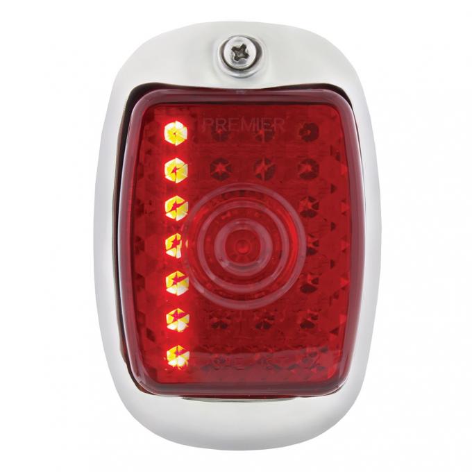 United Pacific 27 LED Sequential Tail Light w/Black Housing For 1940-53 Chevy & GMC Truck - R/H 110416