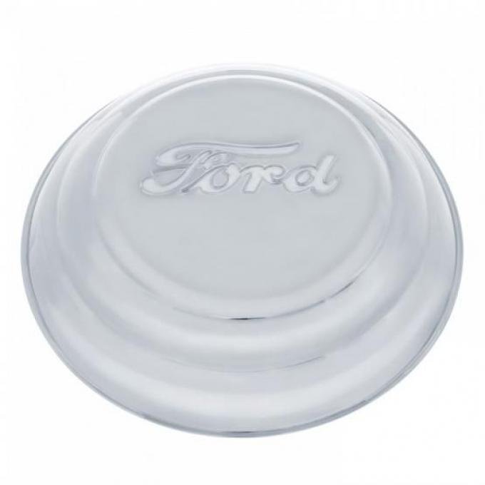 United Pacific Stainless Steel "Ford" Script Hub Cap For 1941 Ford Cars & Truck A6027