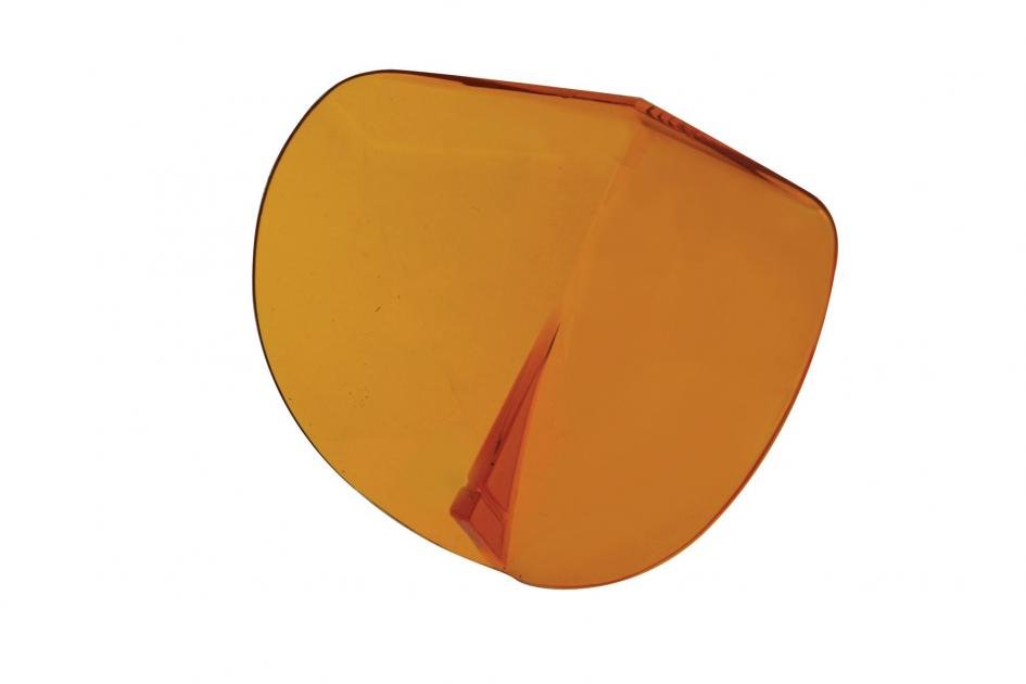 United Pacific Bi-Flector Bug Deflector - Amber, Hood-Mounted For Classic Cars & Hot Rods - View #7