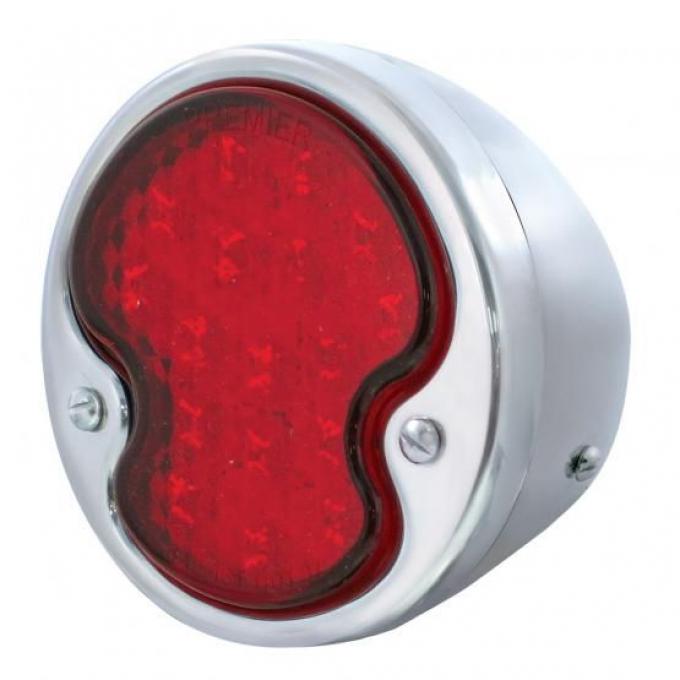 United Pacific 17 LED 12V Tail Light Assembly w/Stainless Steel Housing For 1932 Ford Car & Truck - R/H FTL3201LED-AR