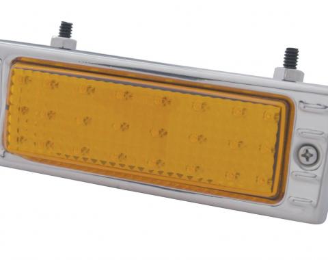 United Pacific 24 LED Parking Light Assembly, Amber Lens W/Amber LED For 1947-53 Chevy Truck CPL4753A-AS