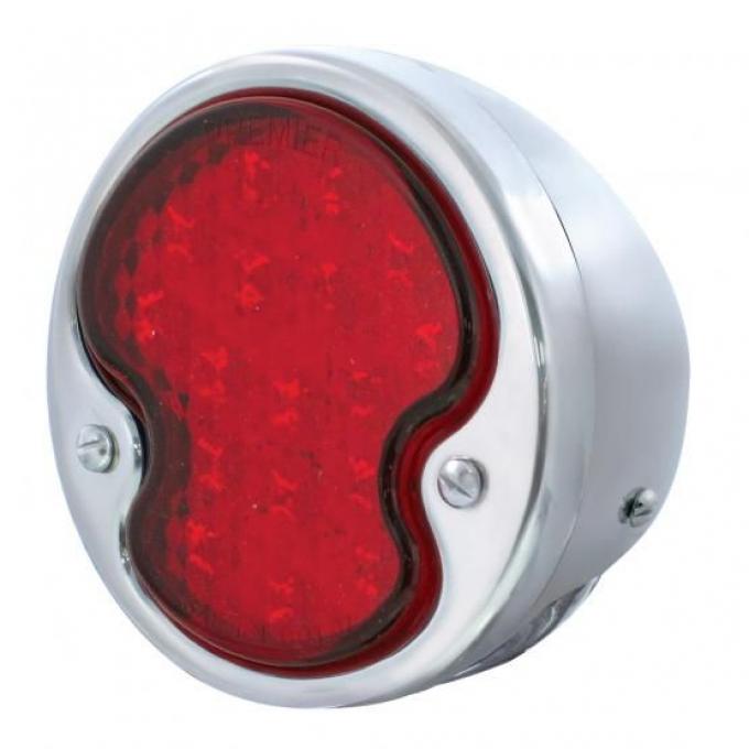 United Pacific 17 LED 12V Tail Light Assembly w/Stainless Steel Housing For 1932 Ford Car & Truck - L/H FTL3201LED-AL