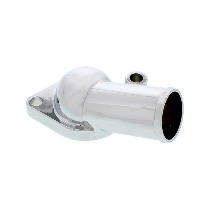 United Pacific Angled Left 15 Degree Up Chrome Water Neck For Chevy Small Block Gen I & GM V6 110345
