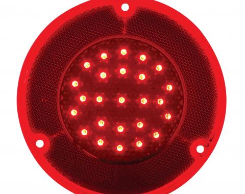 United Pacific 41 LED Tail Light Lens, Red For 1967-72 Chevy & GMC Stepside Truck CTL6772LED