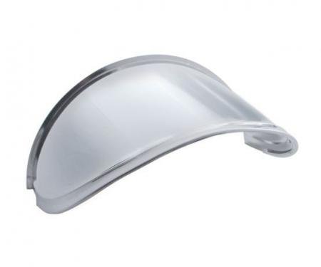 United Pacific 7" Round Stainless Steel Extended Style Headlight Visor 10531