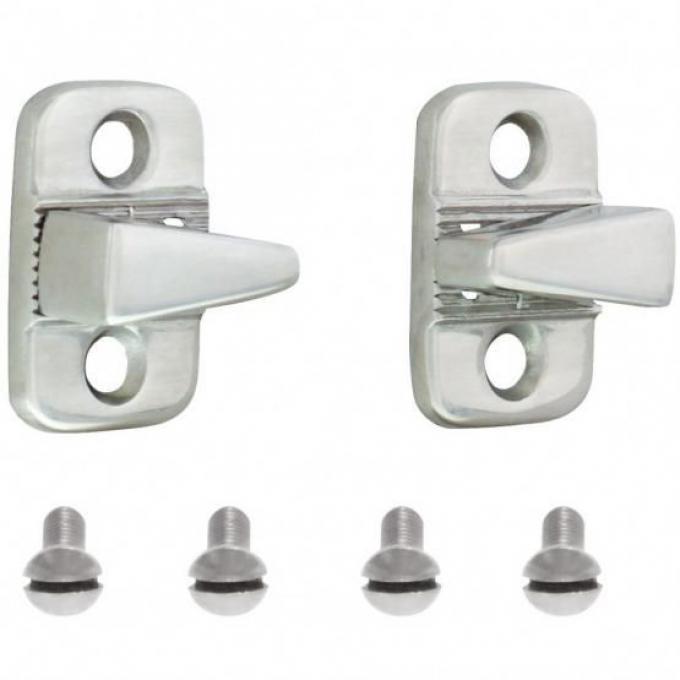 United Pacific Stainless Steel Adjustable Male Dovetails For 1932 Ford Closed & 32-34 Truck (Pair) B20118