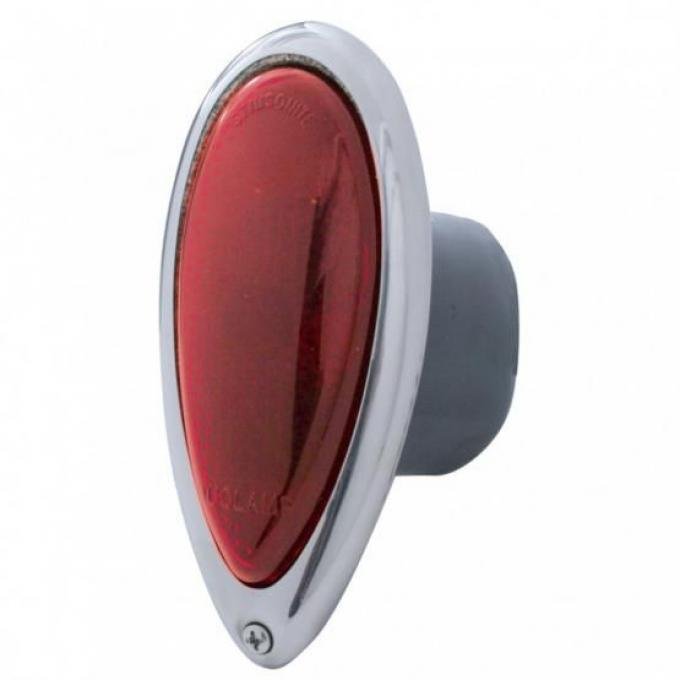 United Pacific Tail Light w/Stainless Steel Rim For 1938-39 Ford Car A1060