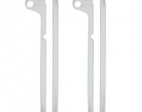 United Pacific Polished Stainless Steel Windshield Swing Arms For 1928-31 Ford Model A (Pair) A8007SS